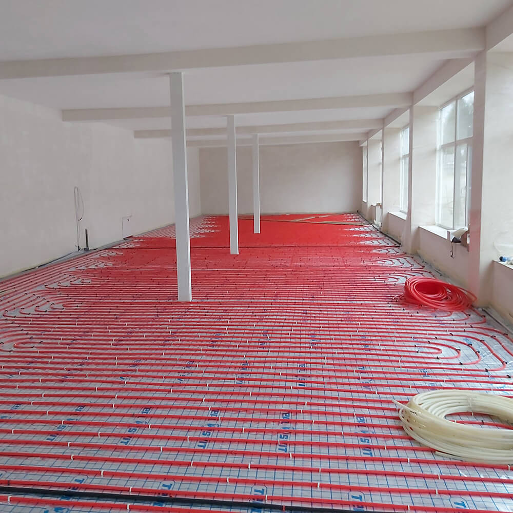 Монтаж теплої підлоги у комерційному приміщенні